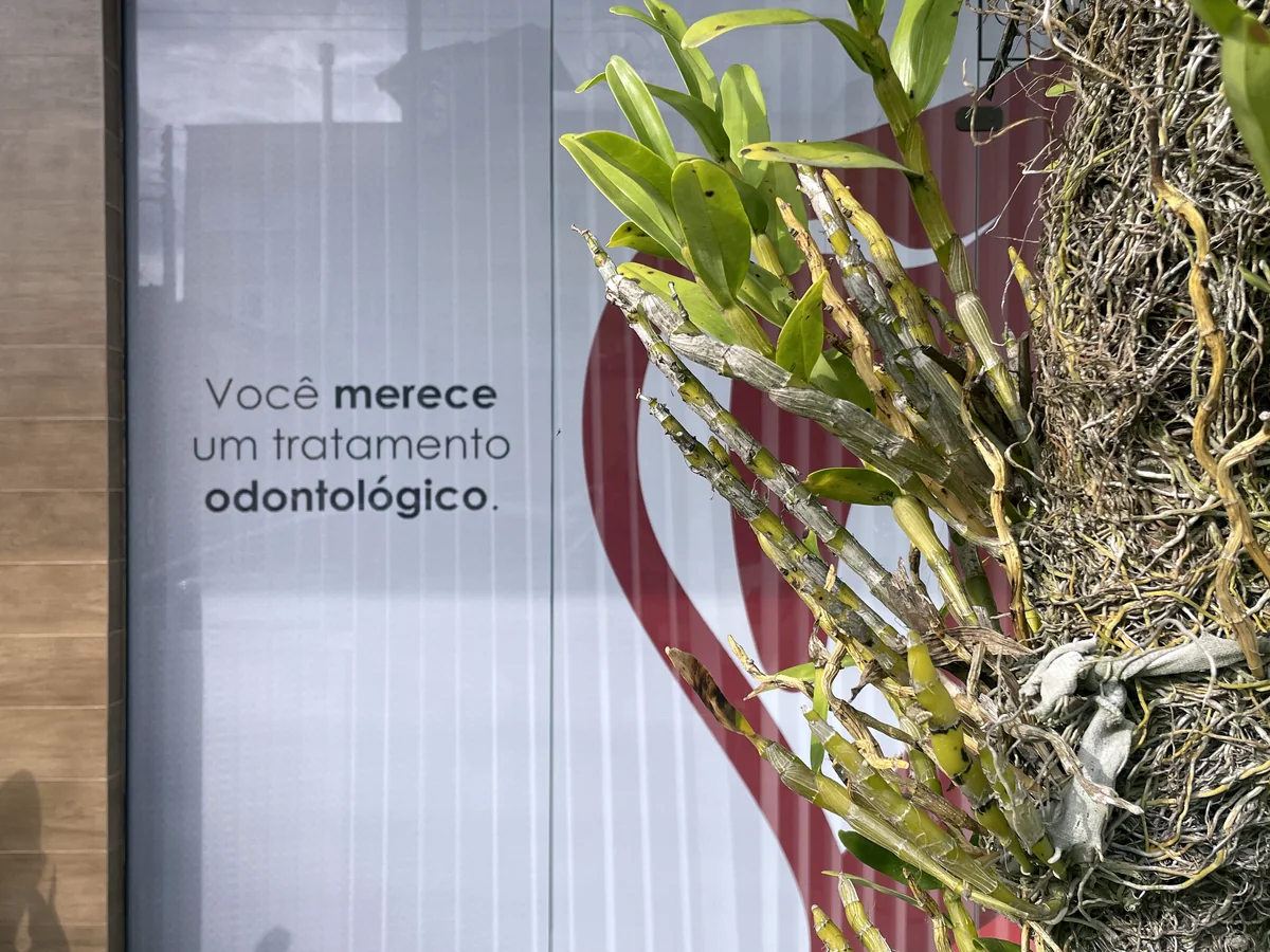 Entrada da Odonto Excellence Indaial, no bairro Nações